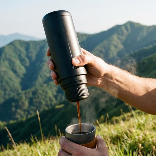 Self-Heating Portable Coffee Maker
