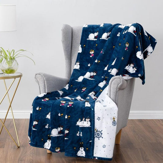 Holiday Peanuts Twin Print Throw (55x70)